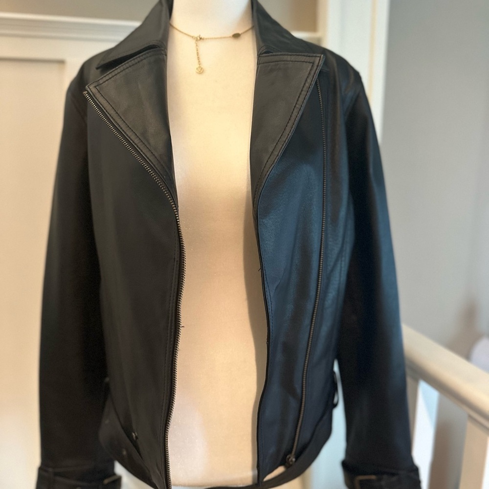 Leather Biker Jacket - Picture 5 of 10